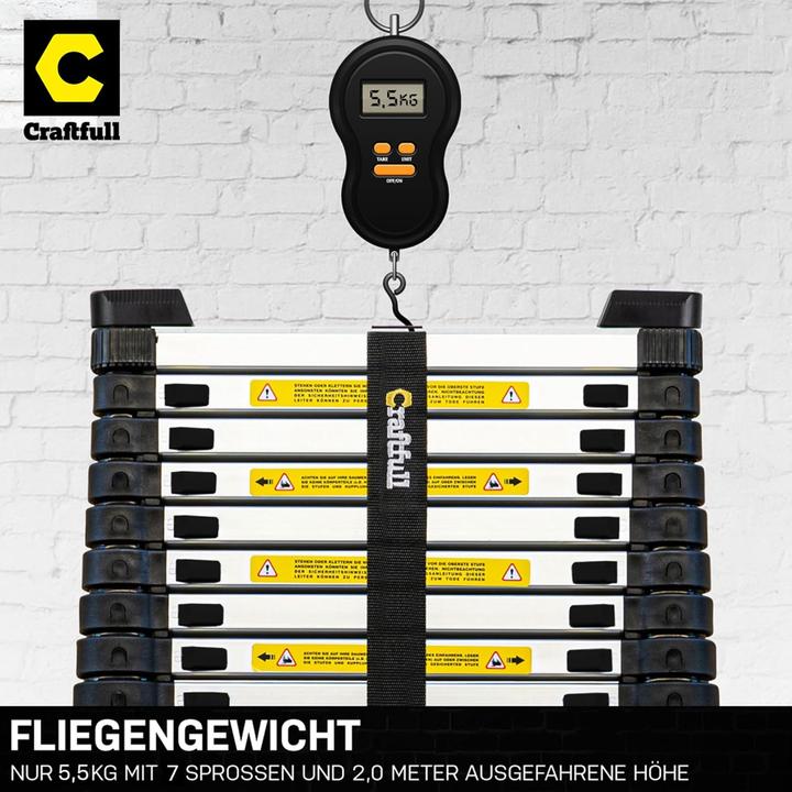 Actual product image Craftfull Teleskopleiter CF-101B (Telescopic ladder)