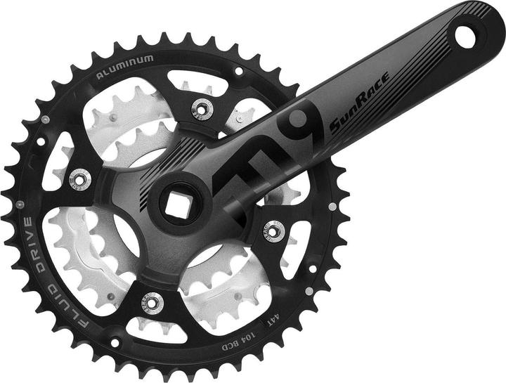 Produktbild SunRace Kettenradgarnitur, 3-f (170 mm)