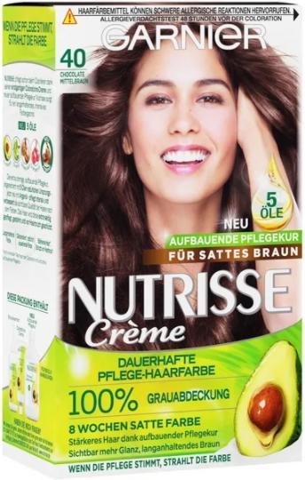 Immagine prodotto Pierre Fabre Garnier Nutrisse, 4 Cioccolato - Castano Medio, Tintura per capelli (4 Cioccolato - marrone medio)