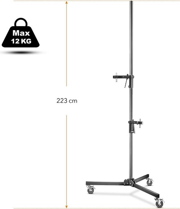 Actual product image Walimex pro Per rolling tripod (223 cm, 12 kg)