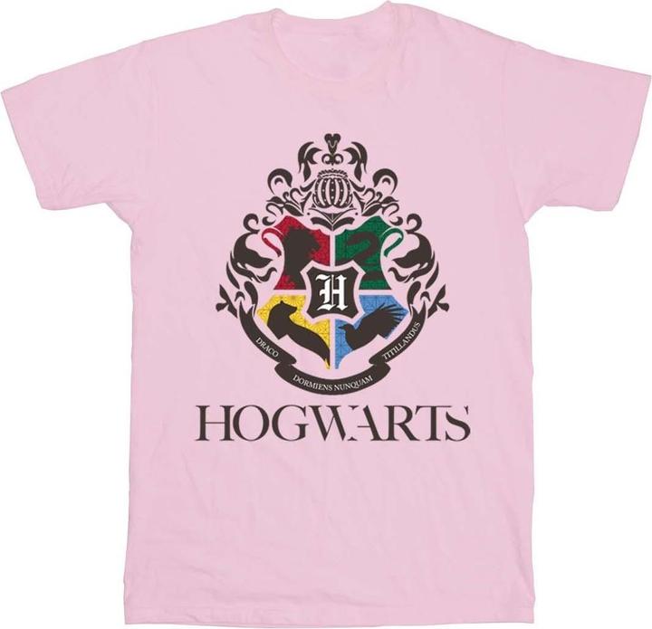Actual product image Girls Hogwarts Crest Cotton T-Shirt (104)