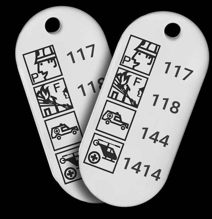 Schlüsselfundstelle Schweiz Key Finder Tag - Set of 2