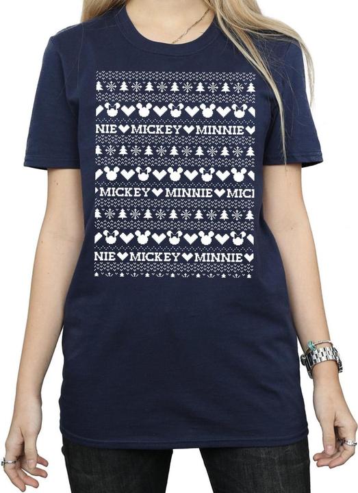 Produktbild Disney Mickey And Minnie Christmas Fair Isle TShirt (S)