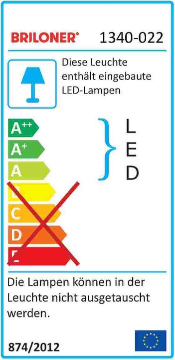 Energie-Label Briloner Agiled (2700 lm)