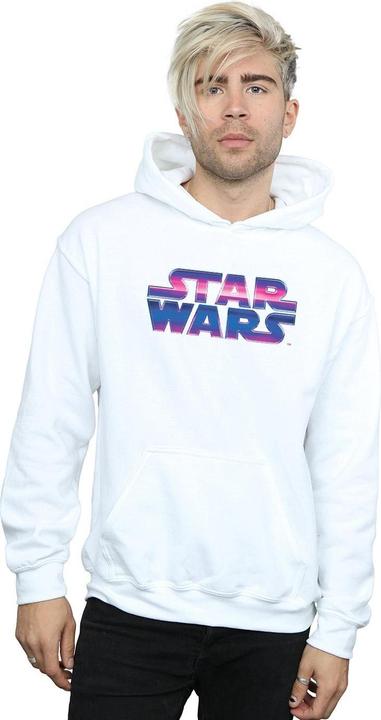 Actual product image Star Wars Mens Neon Logo Hoodie (L)