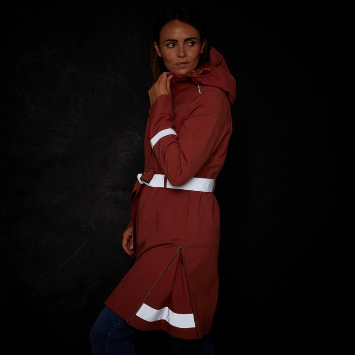 Produktbild Btwin Regentrenchcoat City 940 wasserdicht Damen terracotta (L)