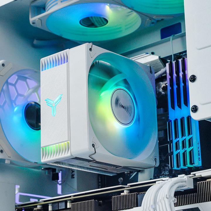 Actual product image Jonsbo CR-1000 EVO CPU cooler, RGB - white (154 mm)