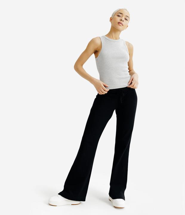 Actual product image Decathlon Leggings Damen ausgestelltes Bein - schwarz (W26/L30)