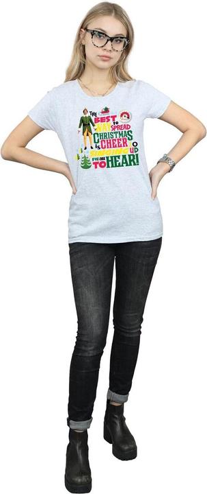 Actual product image Elf Womens/Ladies Christmas Cheer Cotton T-Shirt (XL)