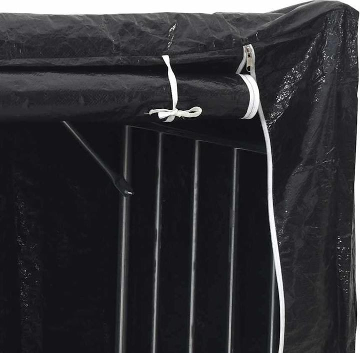 Immagine prodotto VidaXL Rastrelliera per legna da ardere con copertura antipioggia 100,5x40,5x110,5 cm Rastrelliera per