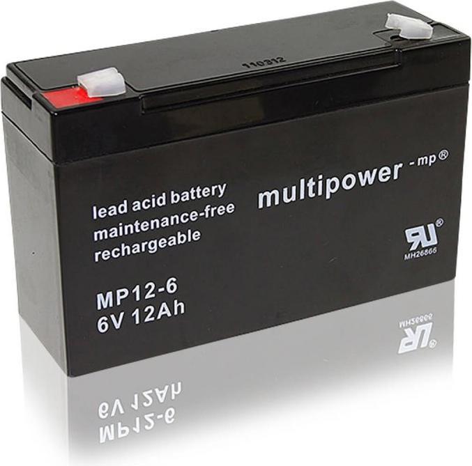 Produktbild Multipower Bleiakku 6V / 12Ah (6 V, 12000 mAh)