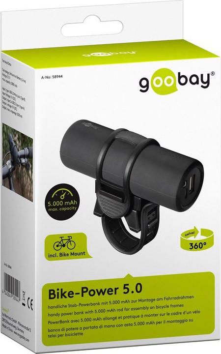 Produktbild Goobay Powerbank Bike-Power (5000 mAh, 18.50 Wh)