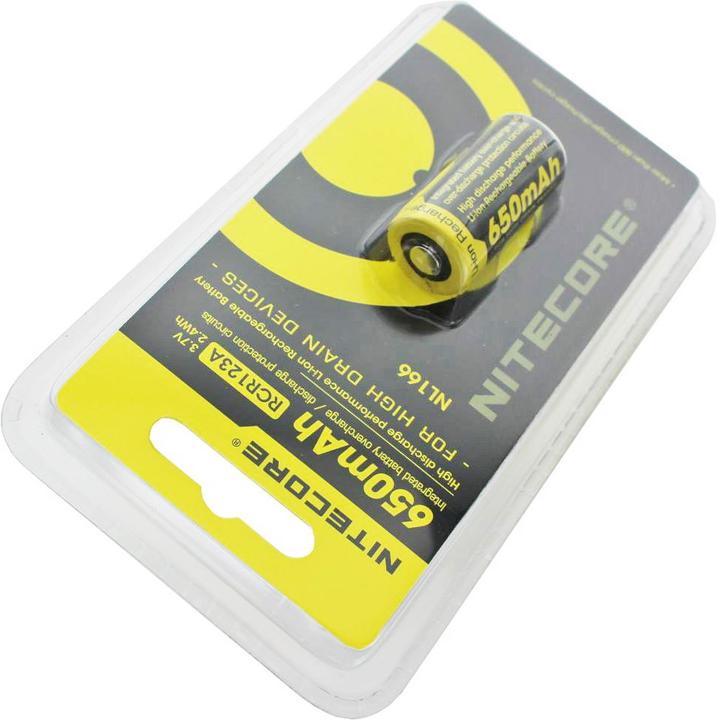 Produktbild Nitecore Akku 16340, CR123 geschützter auch für Zebralight