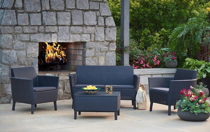 Actual product image Allibert Loungeset Salemo, Anthracite, 4 Seats
