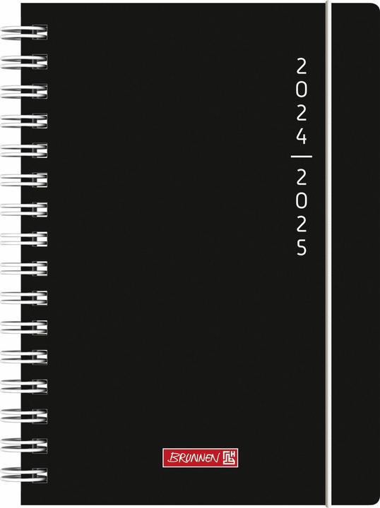 Image du produit Agenda Étudiant Plain Black août 2024 - juillet 2025 rose (A5, Néerlandais, Anglais)