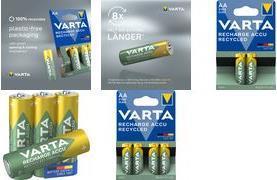 Immagine prodotto Varta Batteria AA AA riciclata AA 2100mAh Pacchetto da 2 (2 pz., AA, 2100 mAh)