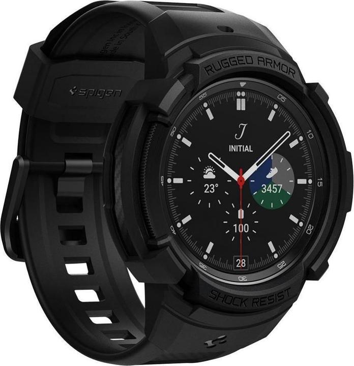 Actual product image Spigen RUGGED ARMOR "PRO" GALAXY Watch 4 CLASSIC 46 MM MATTE BLACK (46 mm)
