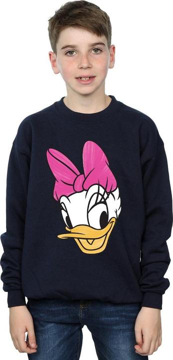 Actual product image Disney Boys Daisy Duck Head Painted Sweatshirt (140, 146)