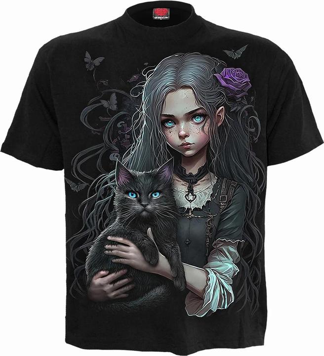 Actual product image Spiral Unisex Adult Goth Familiar T-Shirt (XL)