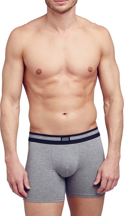 Produktbild Jockey 3-Pack Cotton Stretch Boxer Trunk stone grey melange (XXL, 3er Pack)