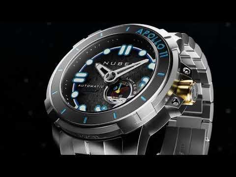 Actual product image Nubeo NB-6093-55 Apollo 55th (Rotating bezel left)