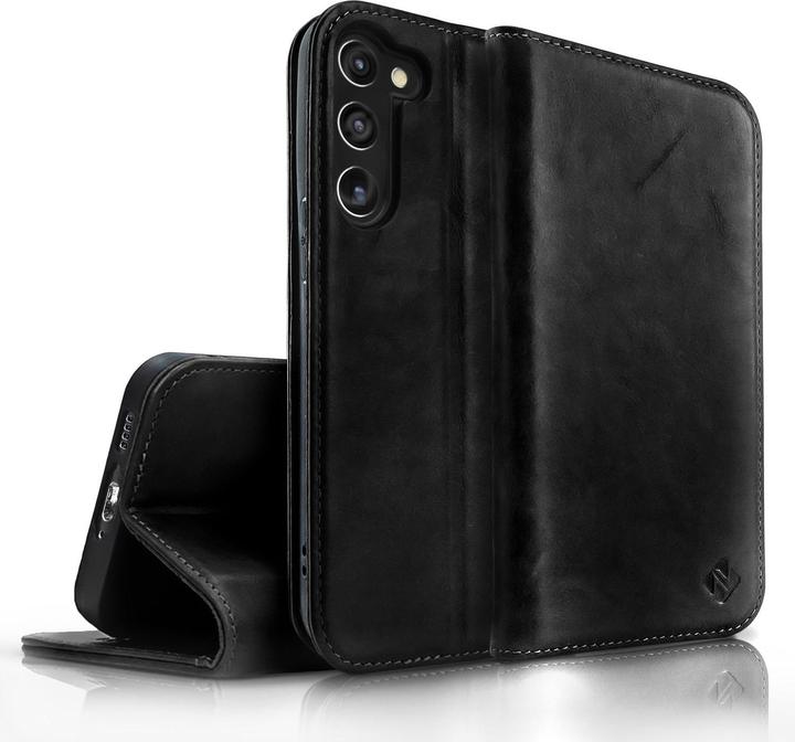 Produktbild Nalia Echt Leder Flip Case Hülle mit Magnetverschluss (Samsung Galaxy S23)