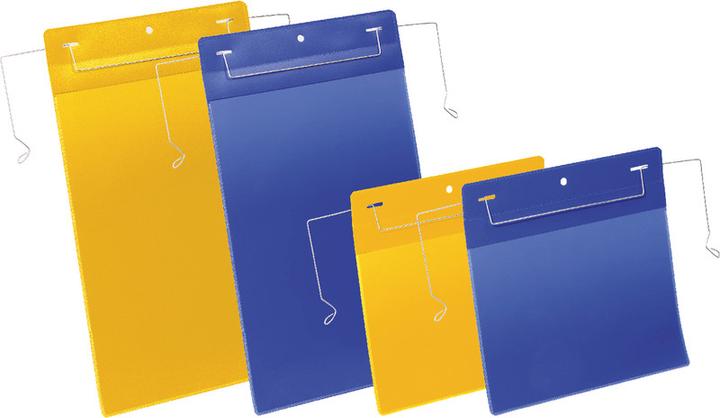 Actual product image Durable Marking pockets with wire hanger (A5, Across)