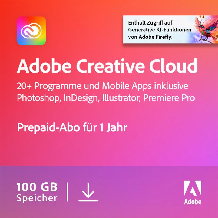 Adobe Creative Cloud Individual (1 User, 1 Devices/Users, 12 months)