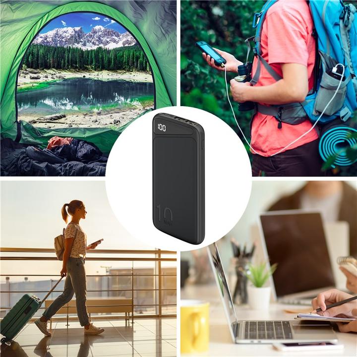 Actual product image Goobay Slimline (10000 mAh, 10.50 W, 50 Wh)