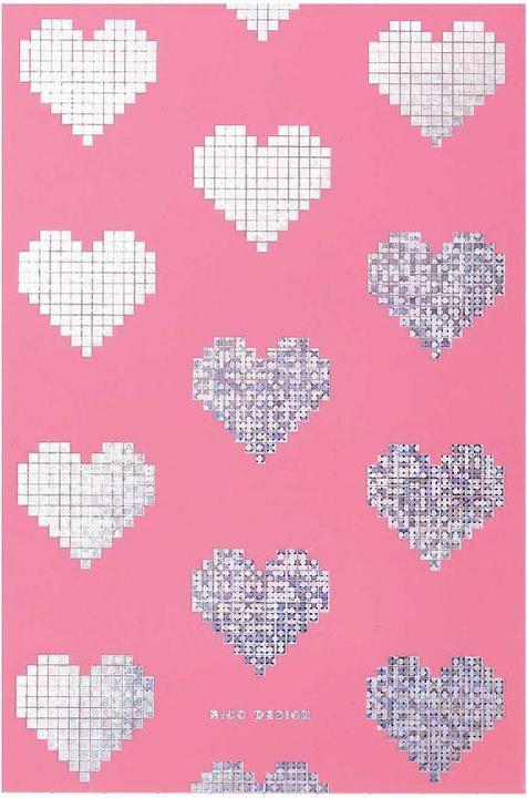 Immagine prodotto Rico Design Blocco note 10x15 cm, pixel, cuore.300820 (Nessuna rilegatura)