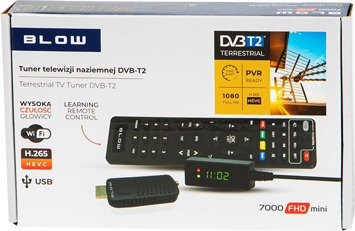 Produktbild Blow Tuner DVB-T2 7000FHD MINI H.265 - DVB-T2 (DVB-T2, DVB-T, CI+-Schacht)