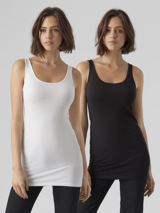 Image du produit Vero Moda Vmmaxi My Soft Long Tank Top Jrs 2-Pack (L)