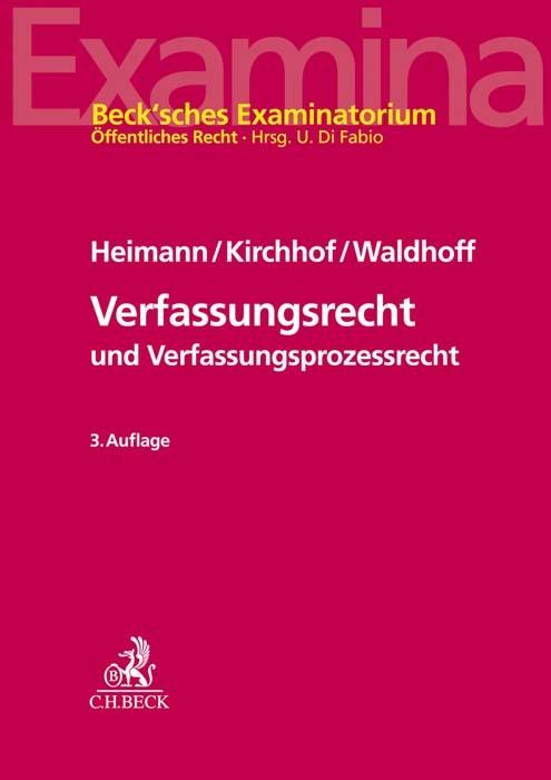 Actual product image Heimann:Constitutional law and constitution (German, Heimann, Churchyard, HansMarkus (Prof.Dr.), Gregor (Prof.Dr.), Christia, Waldhoff, 2021)