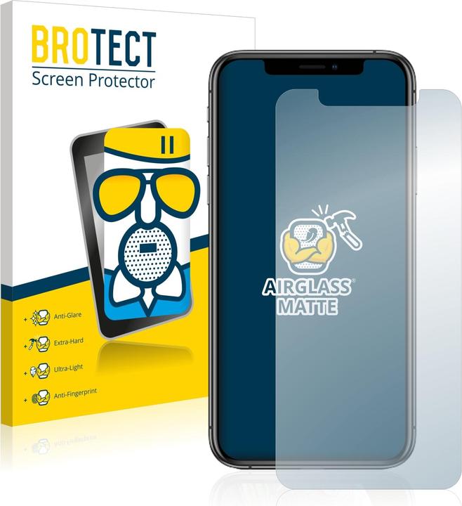 Immagine prodotto BROTECT AirGlass Vetro Opaco (1 Pezzo/i, Apple iPhone XS)