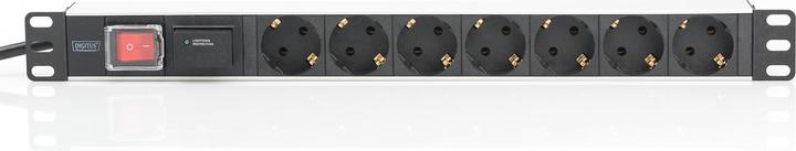 Productafbeelding Digitus 7-voudige contactdoosstrook, aluminium (7 x, CEE 7/7, 2 m)