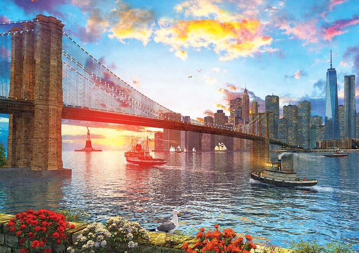Actual product image Art Puzzle Artpuzzle Arpuzle Puzzle 1000 Sunset Night in New York (1000 pieces)