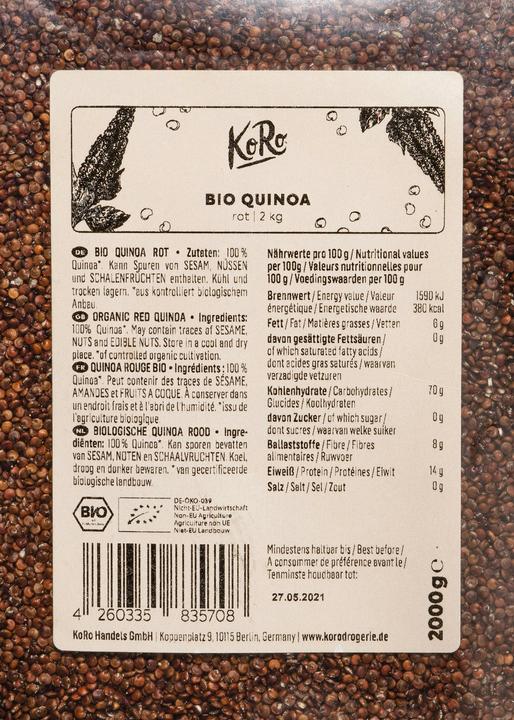 Produktbild KoRo Bio Quinoa rot (2000 g)