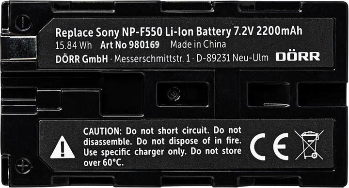 Image du produit Dörr Batterie d'appareil photo numérique NP-F550 (Batterie)