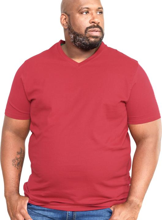 Actual product image DUKE T-shirt Signature 2 with V-neck King Size cotton (8XL)