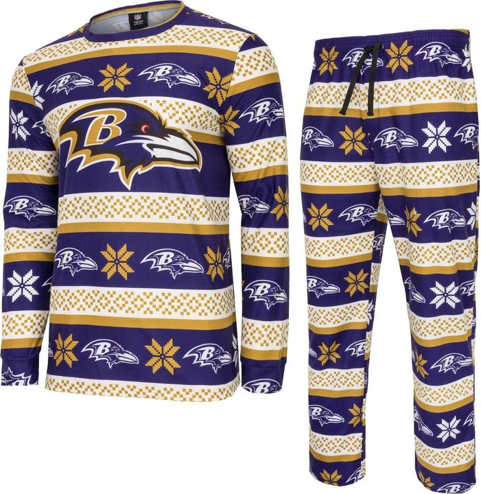 Produktbild Foco NFL Winter XMAS Pyjama Schlafanzug Baltimore Ravens - S (S)