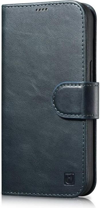 Immagine prodotto iCarer Custodia portafoglio Oil Wax 2in1 Cover iPhone 14 Pro Anti-RFID Pelle Flip Case Blu (WMI14220722-BU) (Apple iPhone 14 Pro)