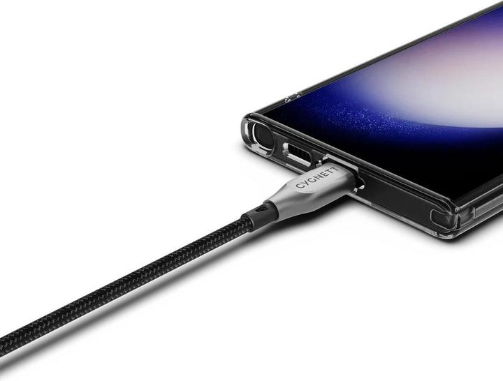 Image du produit Cygnett Câble blindé USB-C vers USB-C (USB 2.0), noir, 3 m (3 m, USB 2.0)