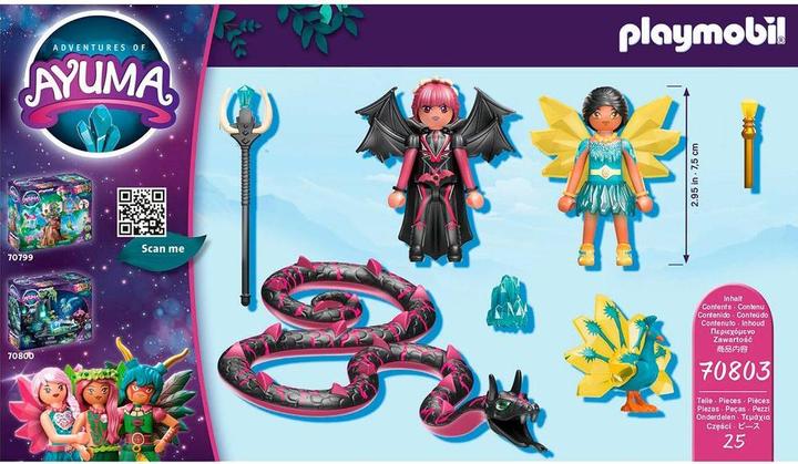 Produktbild Playmobil Crystal Fairy und Bat Fairy mit Seelentieren (70803, Playmobil Ayuma)