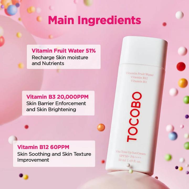 Image du produit Tocobo Vita Tone Up (Crème solaire, SPF 50+, 50 ml)