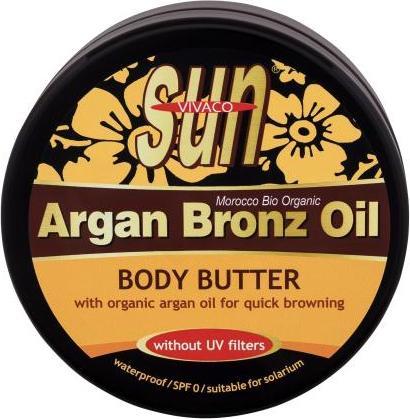 Immagine prodotto Vivapharm Burro per il corpo all'olio di Argan Sun Bronz (Crema solare, 200 ml, 150 g)