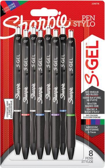 Newell Sharpie - S-Gel 0,7 mm 8-Blister (2198778) (Gelb, 8 x)