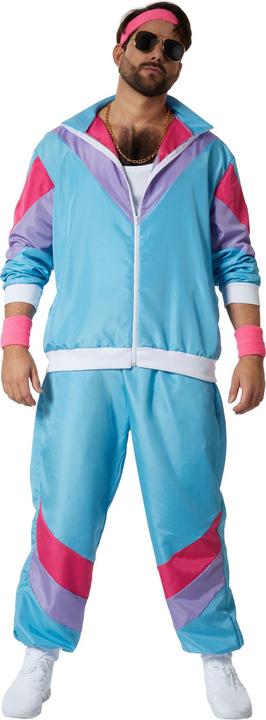 Actual product image tectake men's costume retro 80s 90s years tracksuit set (XXL)