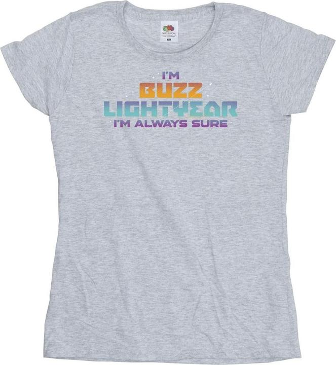 Actual product image Disney Womens/Ladies Lightyear Always Sure Text Cotton T-Shirt (L)