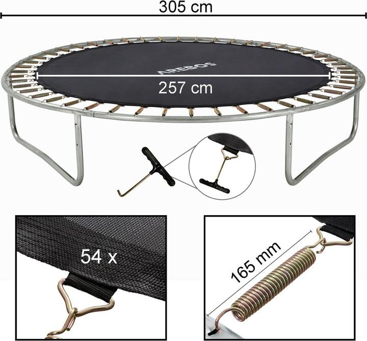 Image du produit Arebos Tapis de saut pour trampoline
