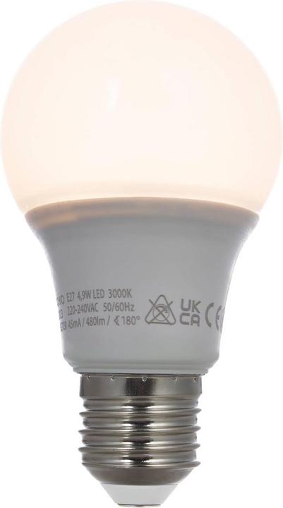 Image du produit Arcchio Lampe LED E27 A60 4,9W 3.000K opale (E27, 4.90 W, 470 lm, 1 x, F)